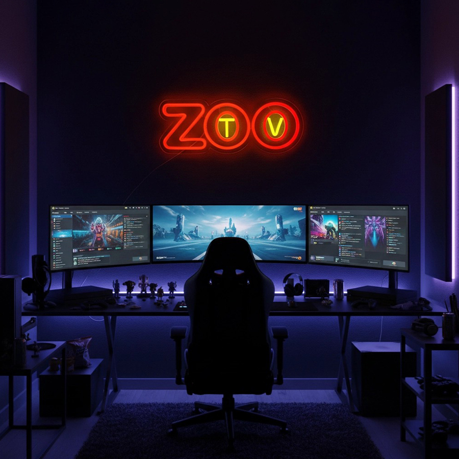 Enseigne néon Zoo Tv, décorati - Zoo Party Games avis et prix